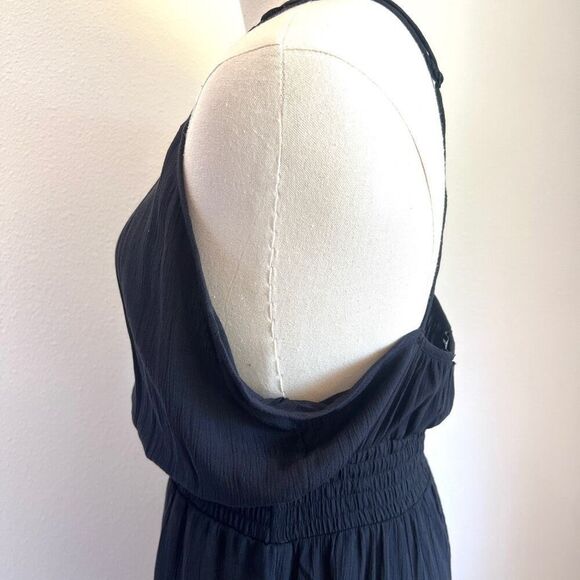 PrAna Fernie Wide Leg Jumpsuit Black NWT Lightweight Cover-Up Size Small - Picture 11 of 16